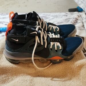 Blue and Black Athletic Shoes with Modern Design